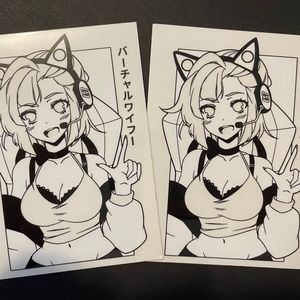 GamerSupps Season Two V-Tuber Cat Girl Waifu Sticker
